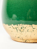 Oliver Bonas Green/Gold Palmer Foil Plant Large Pot