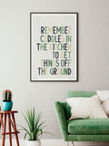 Sketchbook Design A3 framed print white frame, imported from the UK