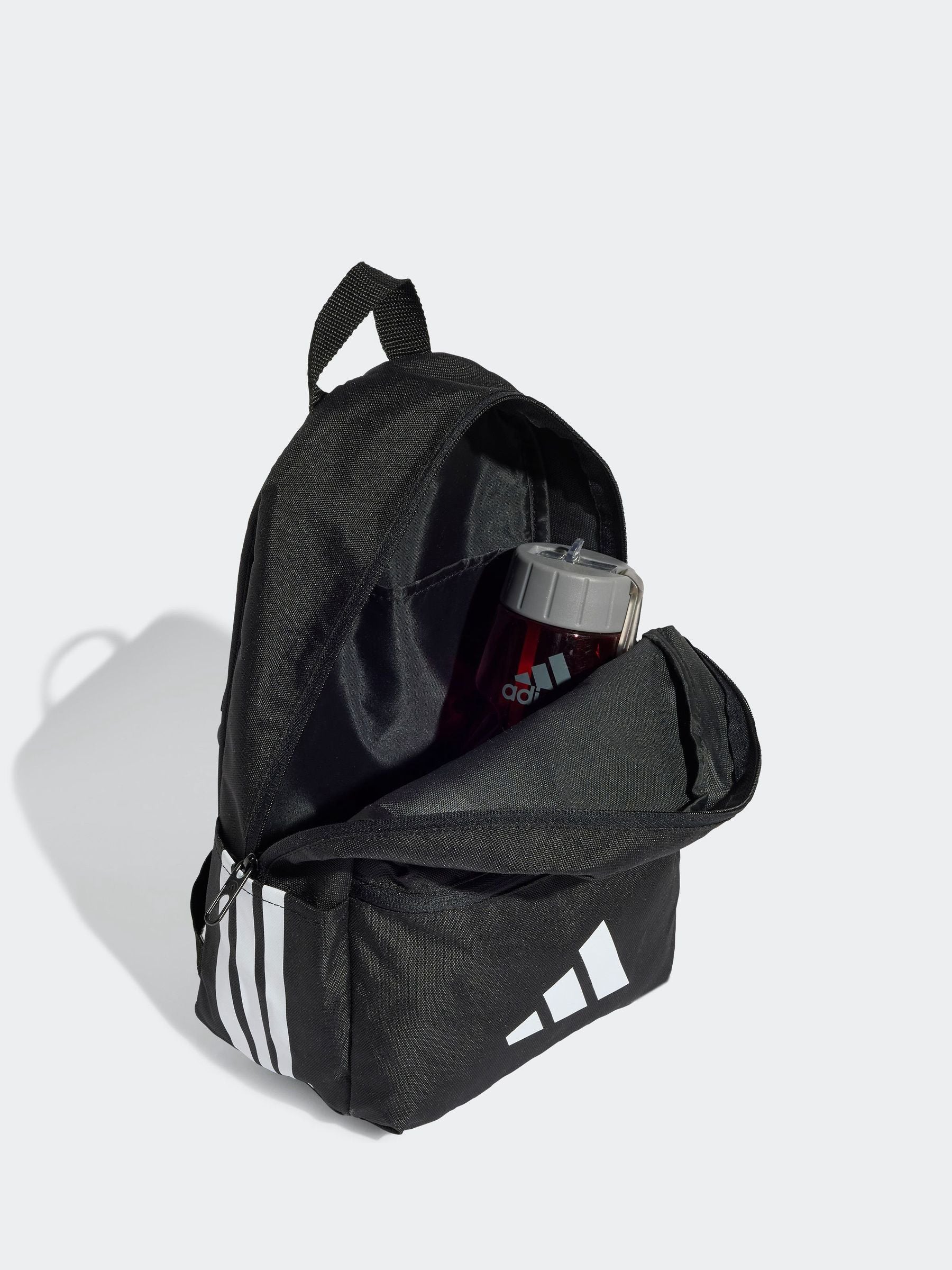 adidas Black 3 Bar Kids Backpack 11.5L, UK version