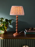 Clarke & Clarke table lamp rust brown Giverny Cetara Bobbin 46cm (British brand)