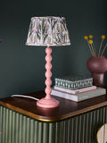 Clarke and Clarke Pink Attingham Cetara Bobbin Table Lamp