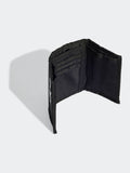 Adidas black linear bifold wallet with card slots (British brand)