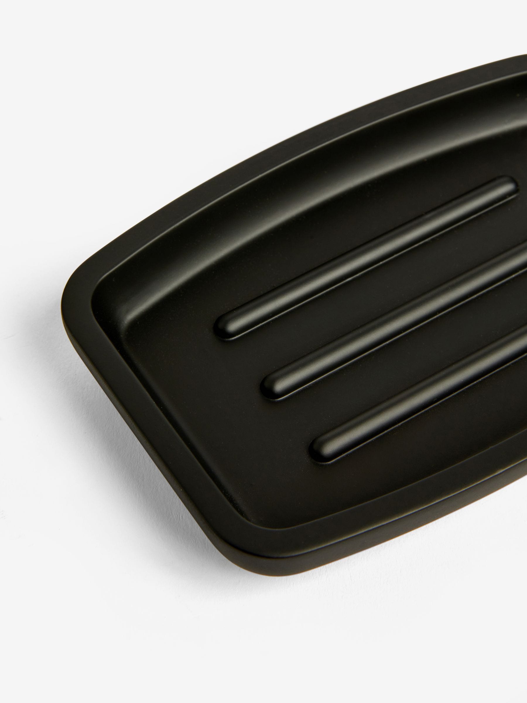 Moderna black soft touch soap dish - British product
