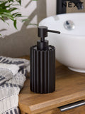 Black Rib Soap Dispenser