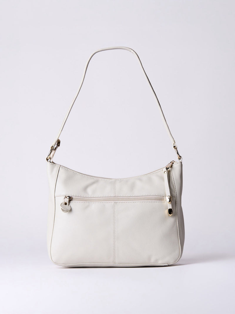 Lakeland Leather white Cartmel shoulder bag (British brand)