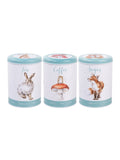 Wrendale light blue storage tins set of 3 - British product