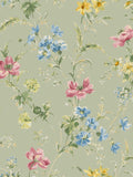 Laura Ashley Poppy Meadow wallpaper sample A4, imported from the UK