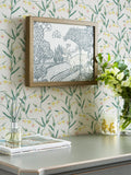 Laura Ashley wallpaper sample Fulwell Fuchsia A4, UK version