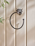 Hamish towel ring bronze resin backplate, imported from the UK
