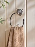 Hamish towel ring bronze resin backplate, imported from the UK
