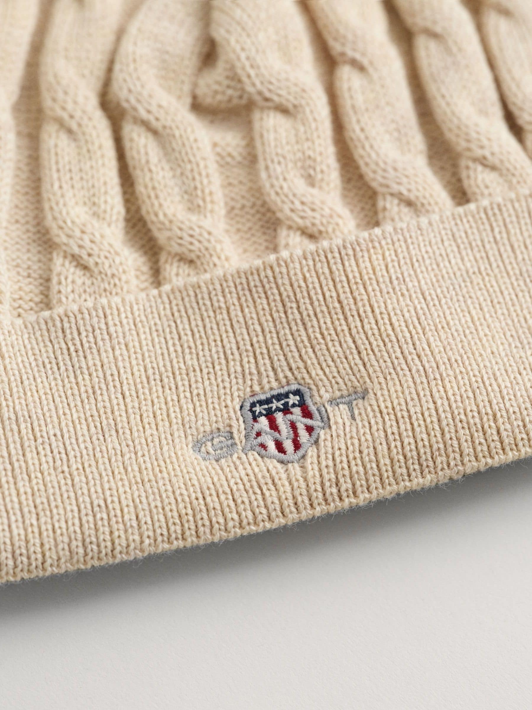 GANT cream baby beanie (British brand)