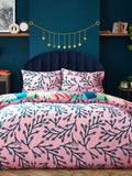 Furn Coralina reversible tropical duvet cover and pillowcase set - British product