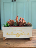 Jonnys Sister personalised teacher quote planter 32x15x15 cm (British brand)