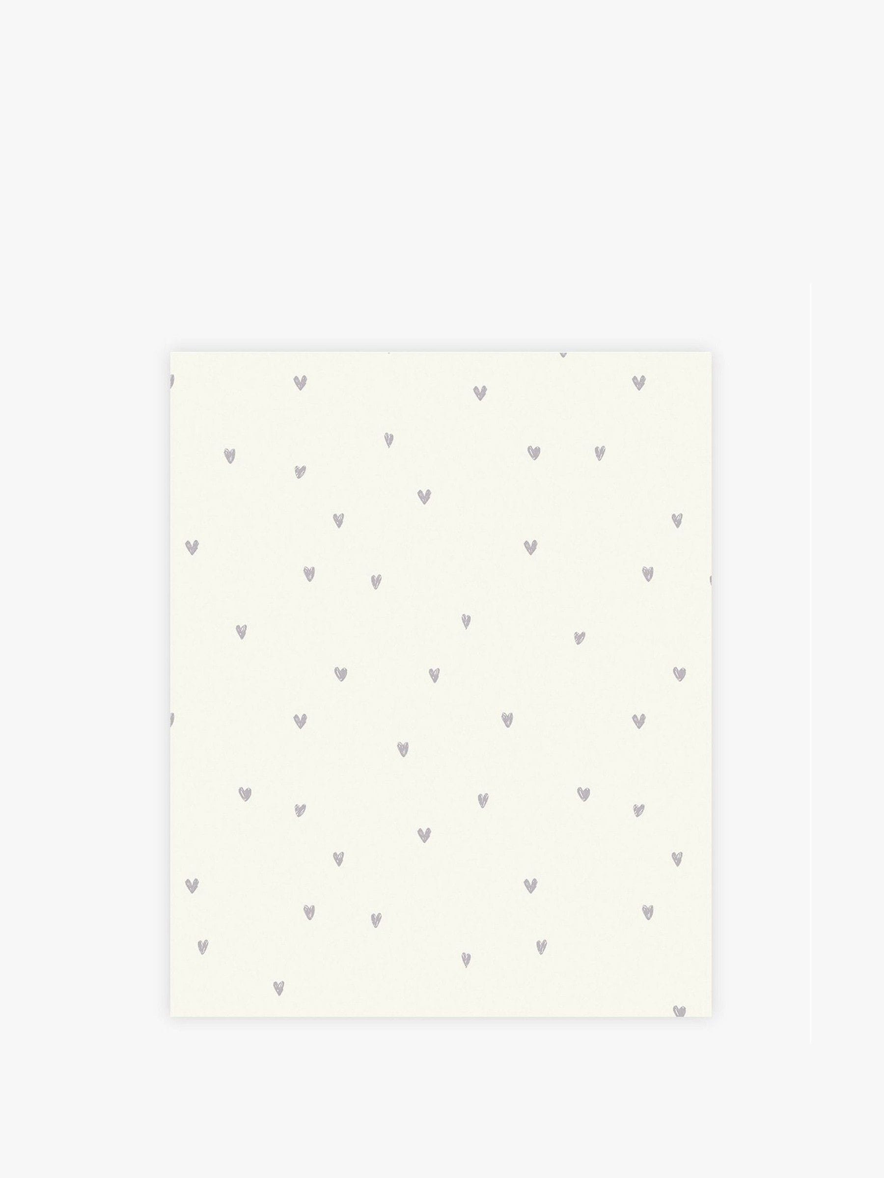 Lilac Ditsy Heart A4 wallpaper sample (British brand)