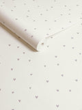 Lilac Ditsy Heart A4 wallpaper sample (British brand)