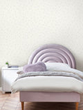 Lilac Ditsy Heart A4 wallpaper sample (British brand)