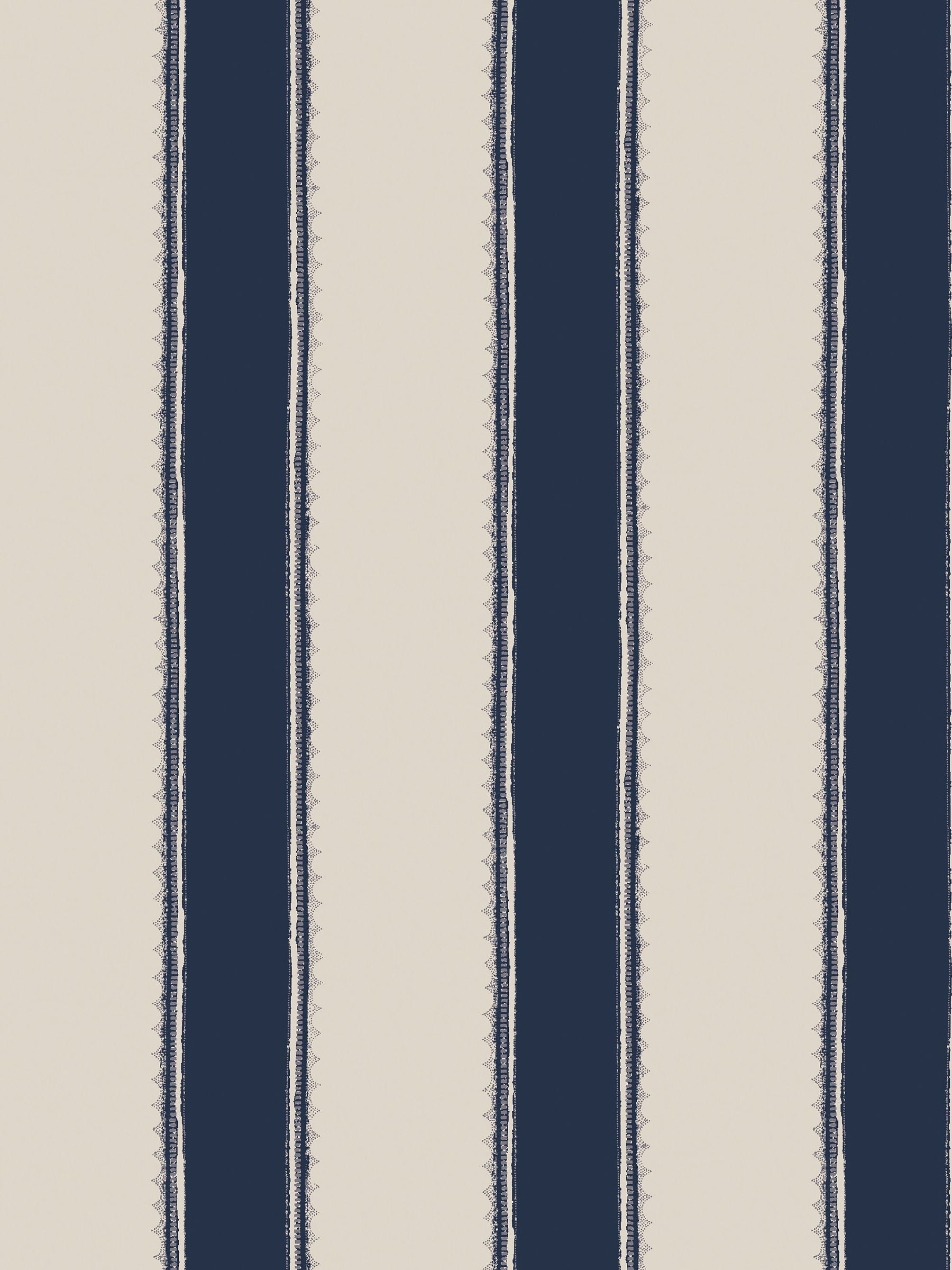 Laura Ashley Denwick Stripe wallpaper midnight seapsray 10m roll, imported from the UK