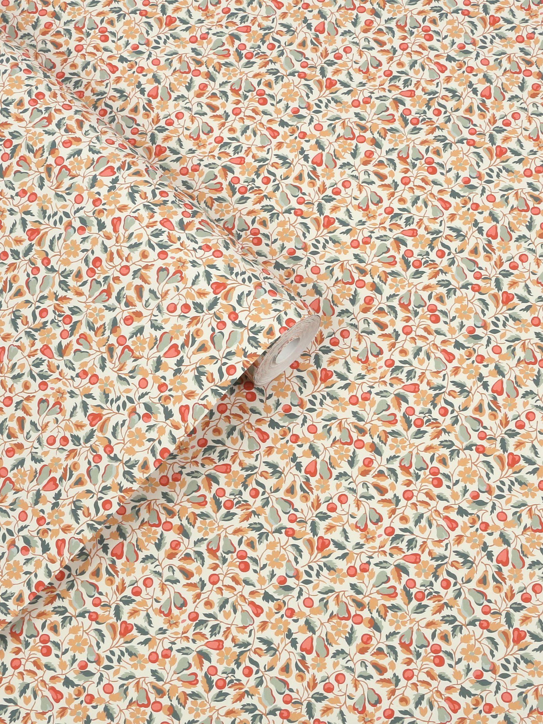 Laura Ashley Terracotta Devrons Grove wallpaper roll, imported from the UK