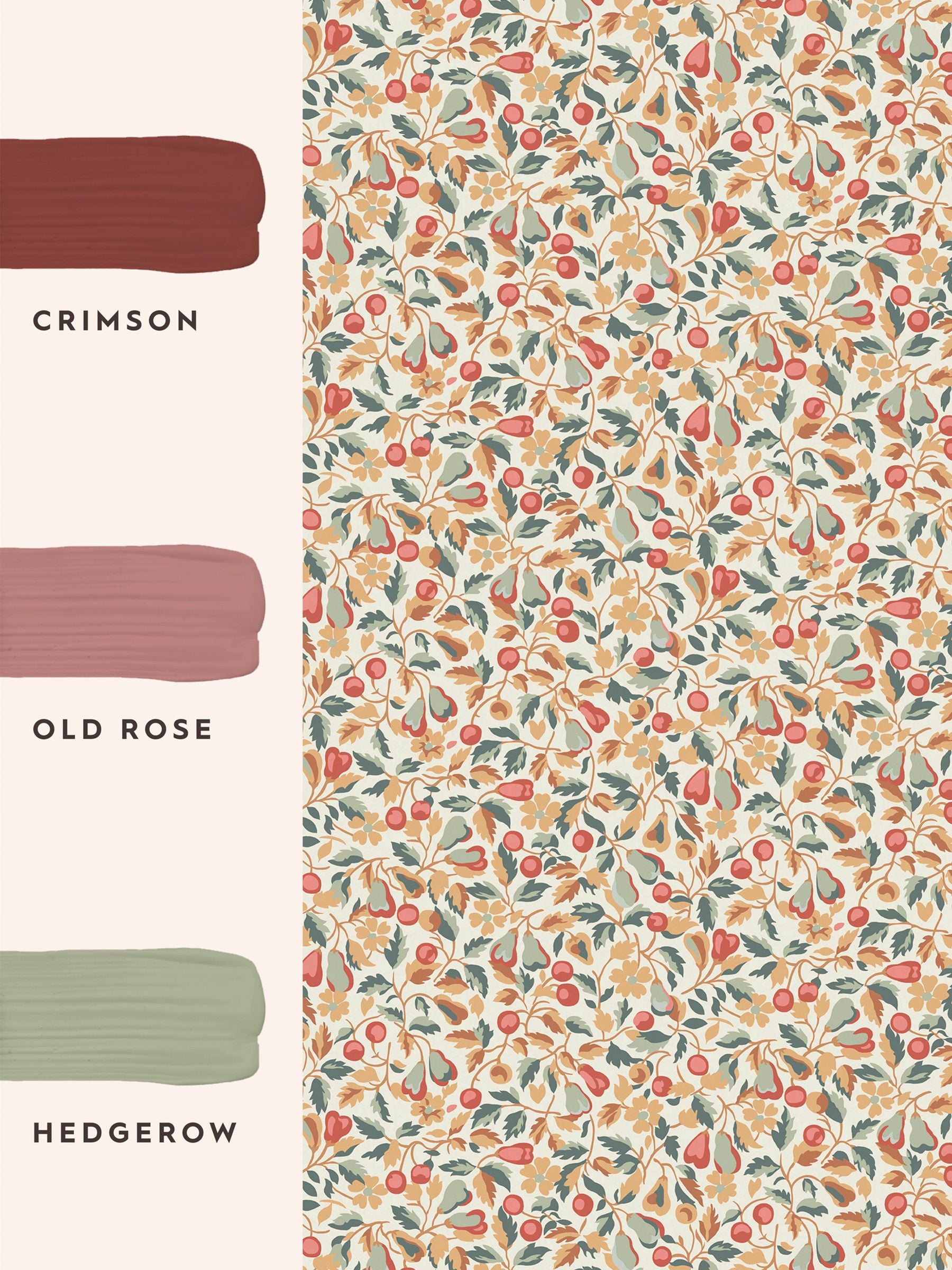 Laura Ashley Terracotta Devrons Grove wallpaper roll, imported from the UK