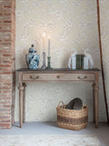 Laura Ashley Dark Dove Grey Pollington Roses Wallpaper 10m
