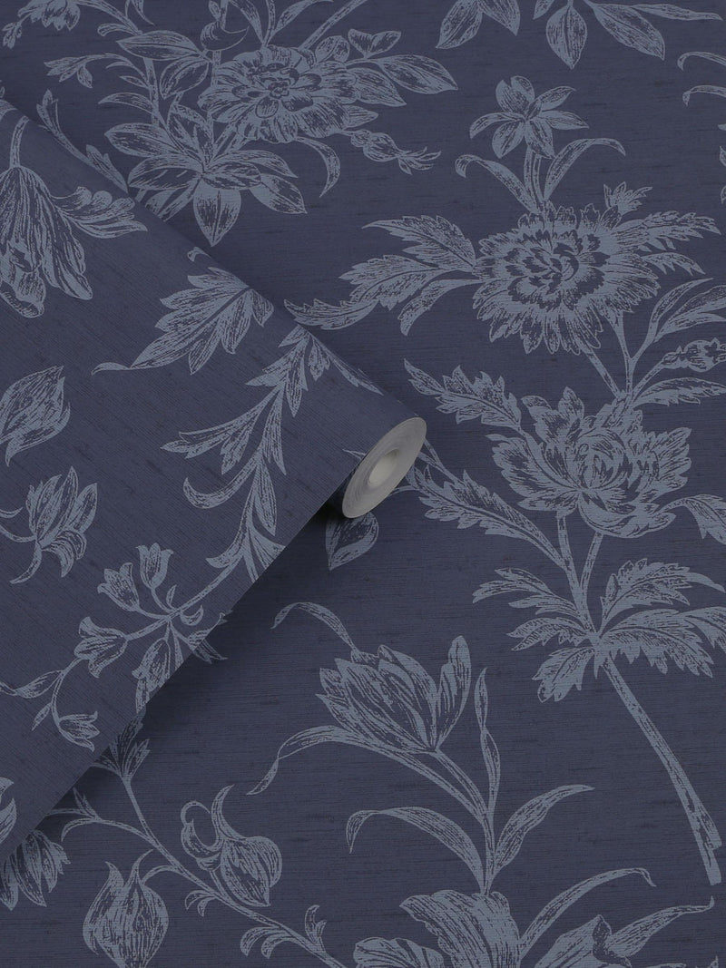 Laura Ashley Midnight Seaspray Lloyd wallpaper 10m, imported from the UK