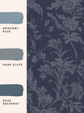 Laura Ashley Midnight Seaspray Lloyd wallpaper 10m, imported from the UK