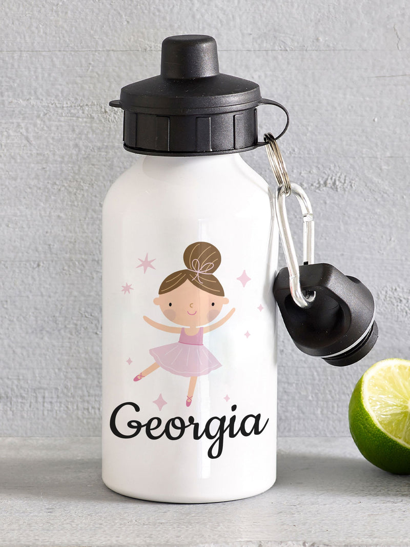Loveabode personalised ballet water bottle 400ml, UK version