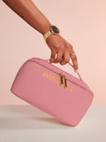 Loveabode open flat makeup bag in sage green - British product