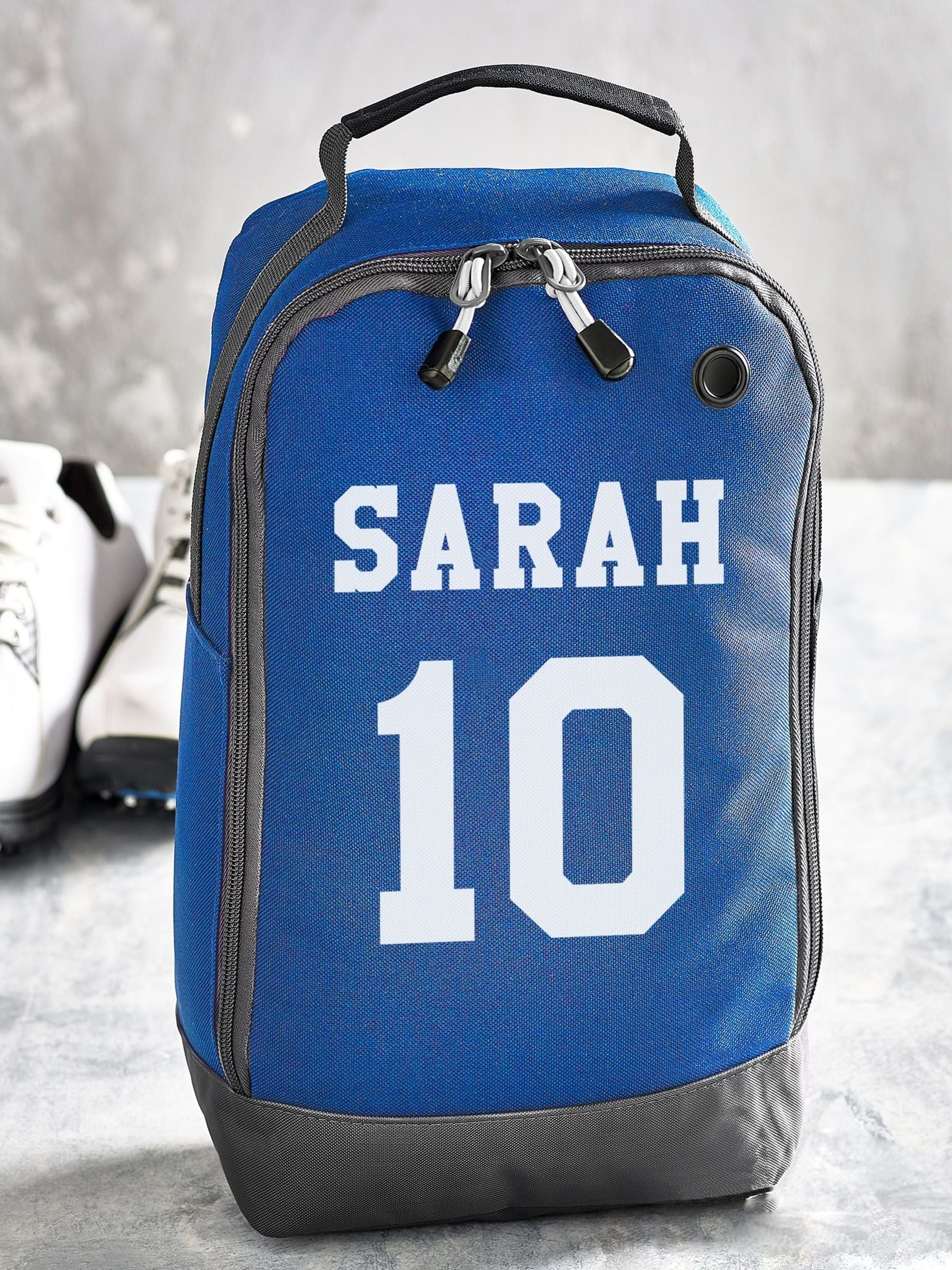 Personalised boot bag custom name number 8 litre, imported from the UK
