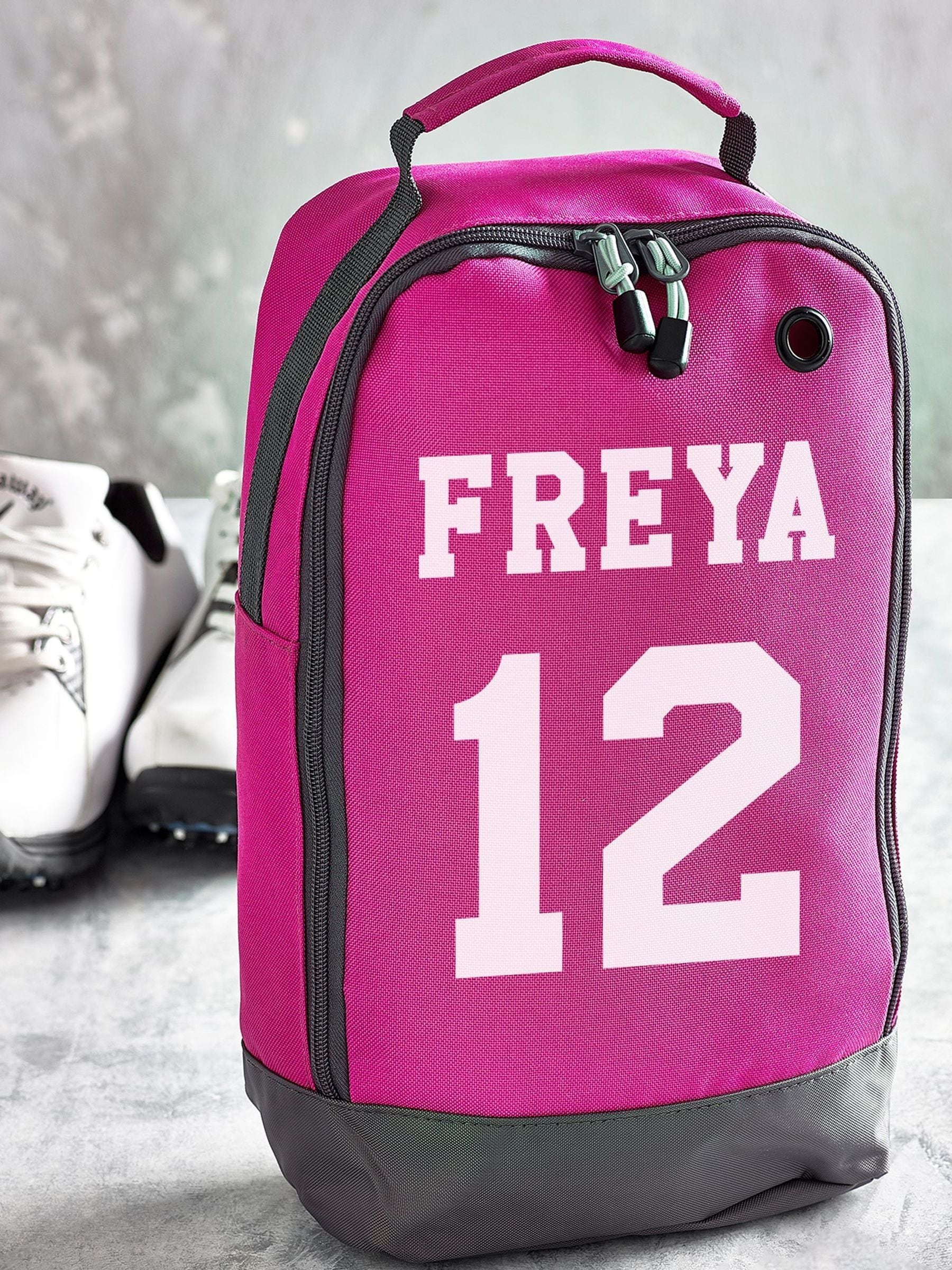 Personalised boot bag custom name number 8 litre, imported from the UK
