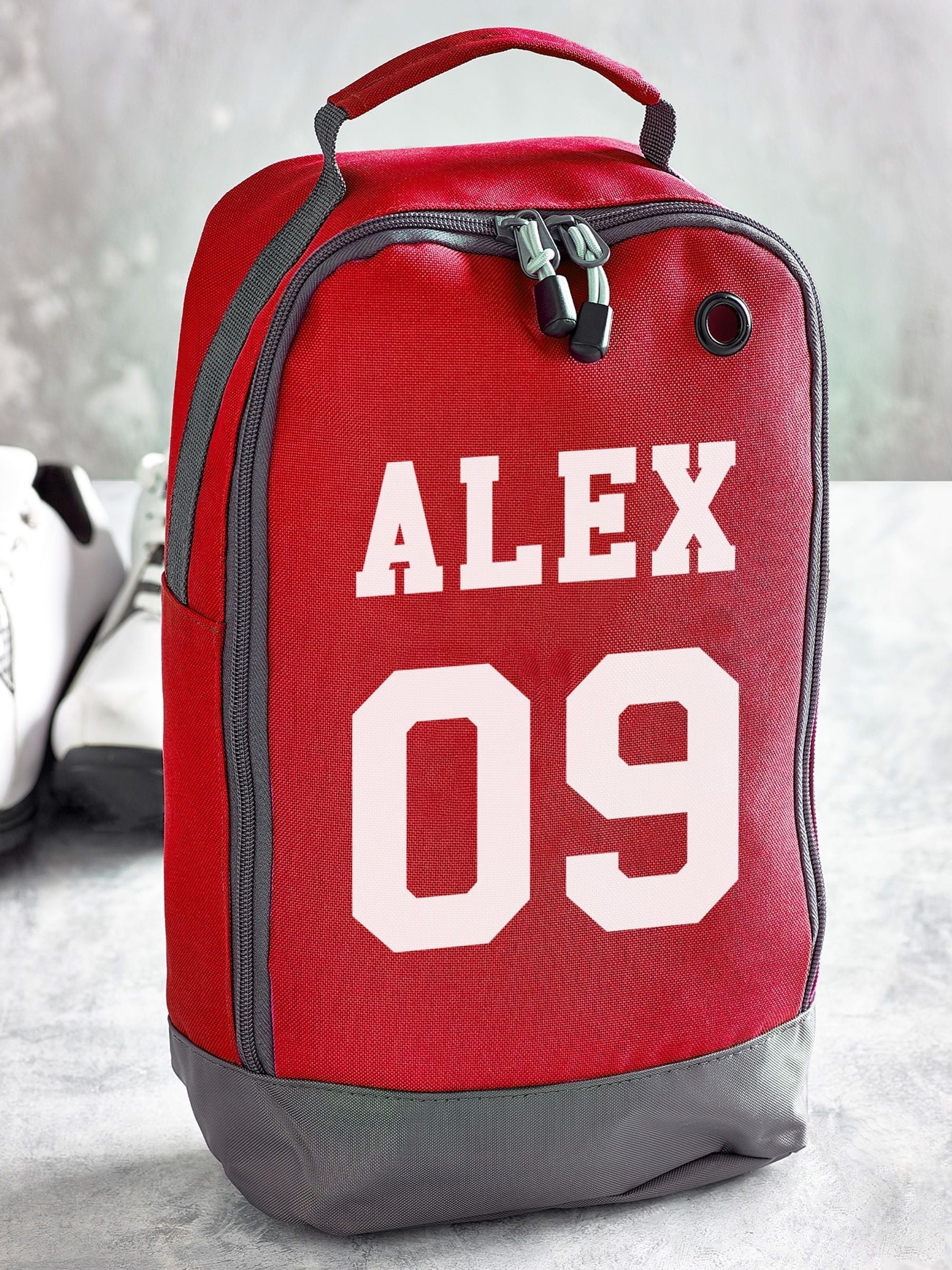 Personalised boot bag custom name number 8 litre, imported from the UK