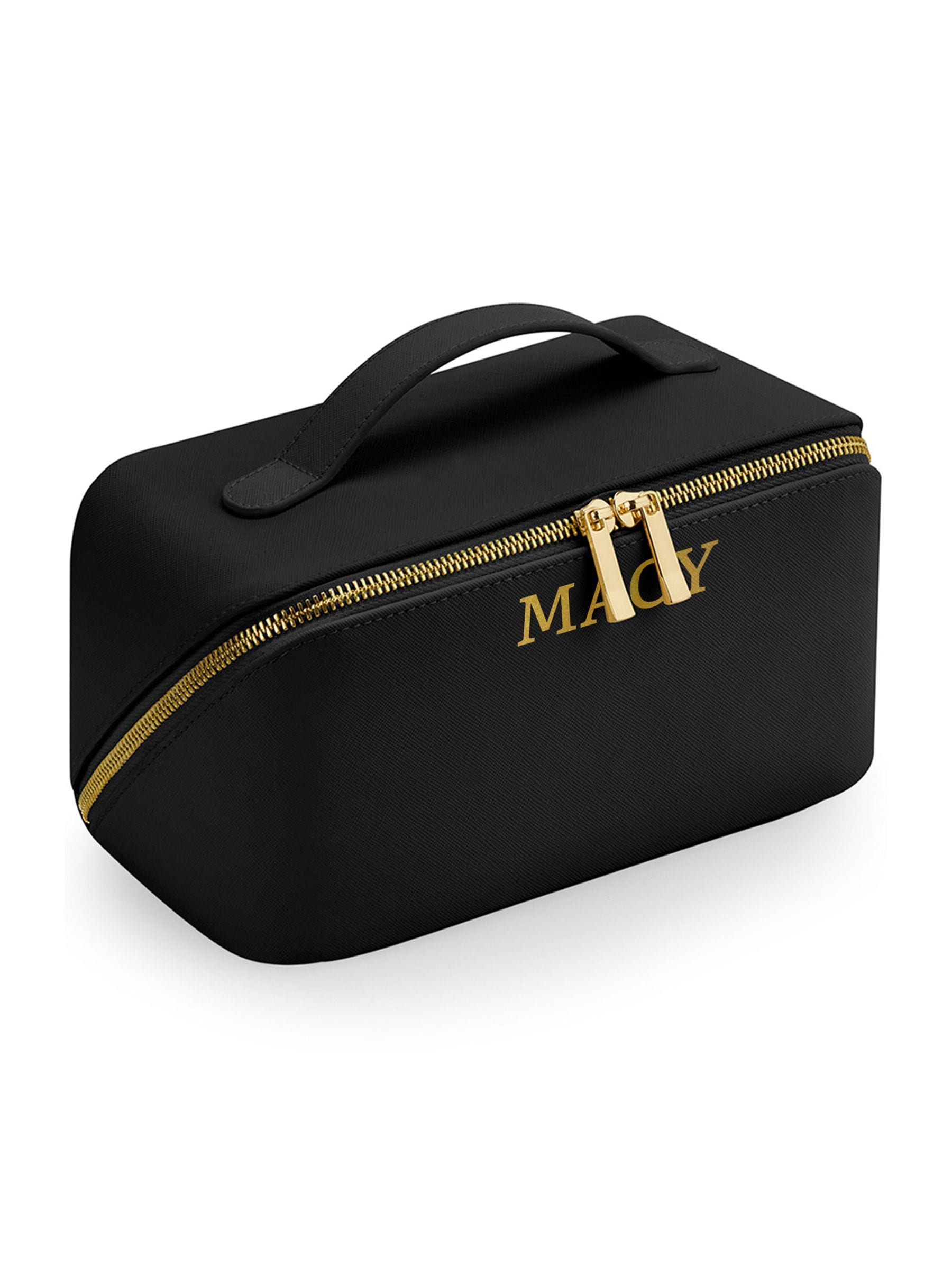 Loveabode Personalised Open Flat Makeup Bag in Sage Green
