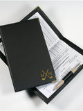 Loveabode personalised golf scorecard holder PU leather 115x170mm - British product