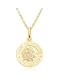 Beaverbrooks 9ct yellow gold St Christopher pendant, imported from the UK