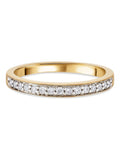 Beaverbrooks yellow gold diamond wedding ring, imported from the UK