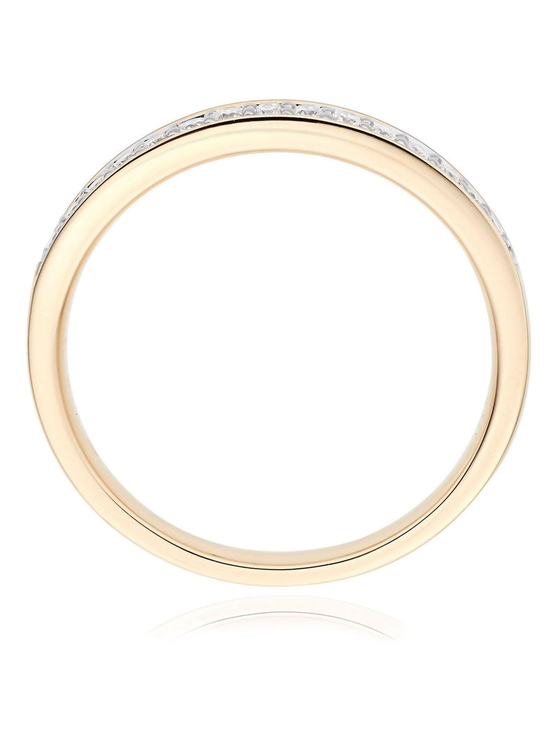 Beaverbrooks yellow gold diamond wedding ring, imported from the UK
