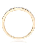 Beaverbrooks yellow gold diamond wedding ring, imported from the UK