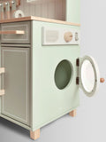 JoJo Maman Bébé sage green wooden play kitchen - British product