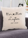 Loveabode personalised anniversary cushion 40x40 cm - British product
