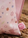 My 1st Years pink bunny print drawstring bag (British brand)