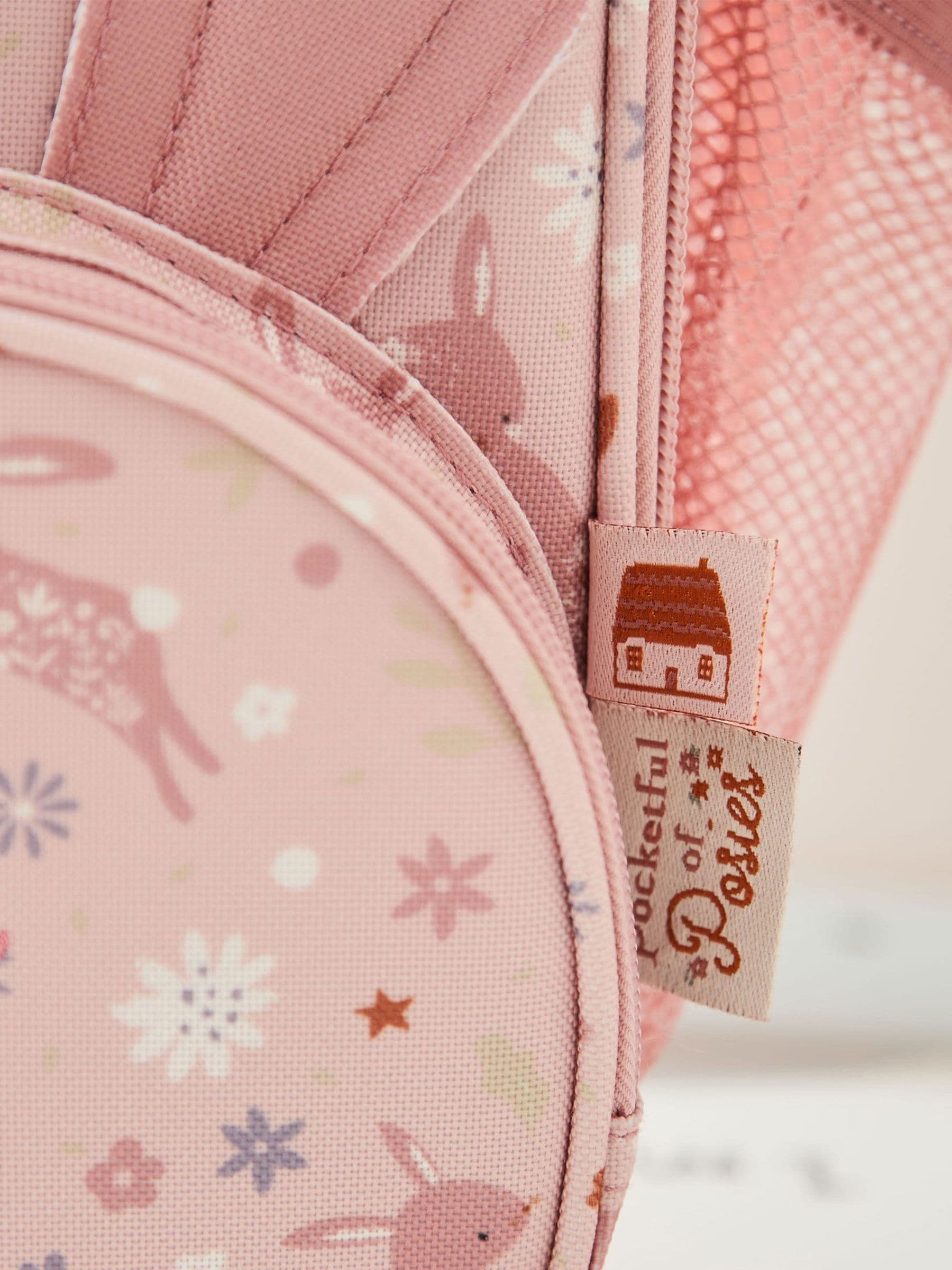My 1st Years personalised pink bunny lunch bag, imported from the UK