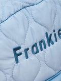 My 1st Years blue quilted personalised medium backpack, imported from the UK