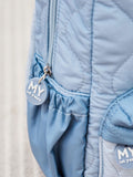 My 1st Years blue quilted personalised medium backpack, imported from the UK