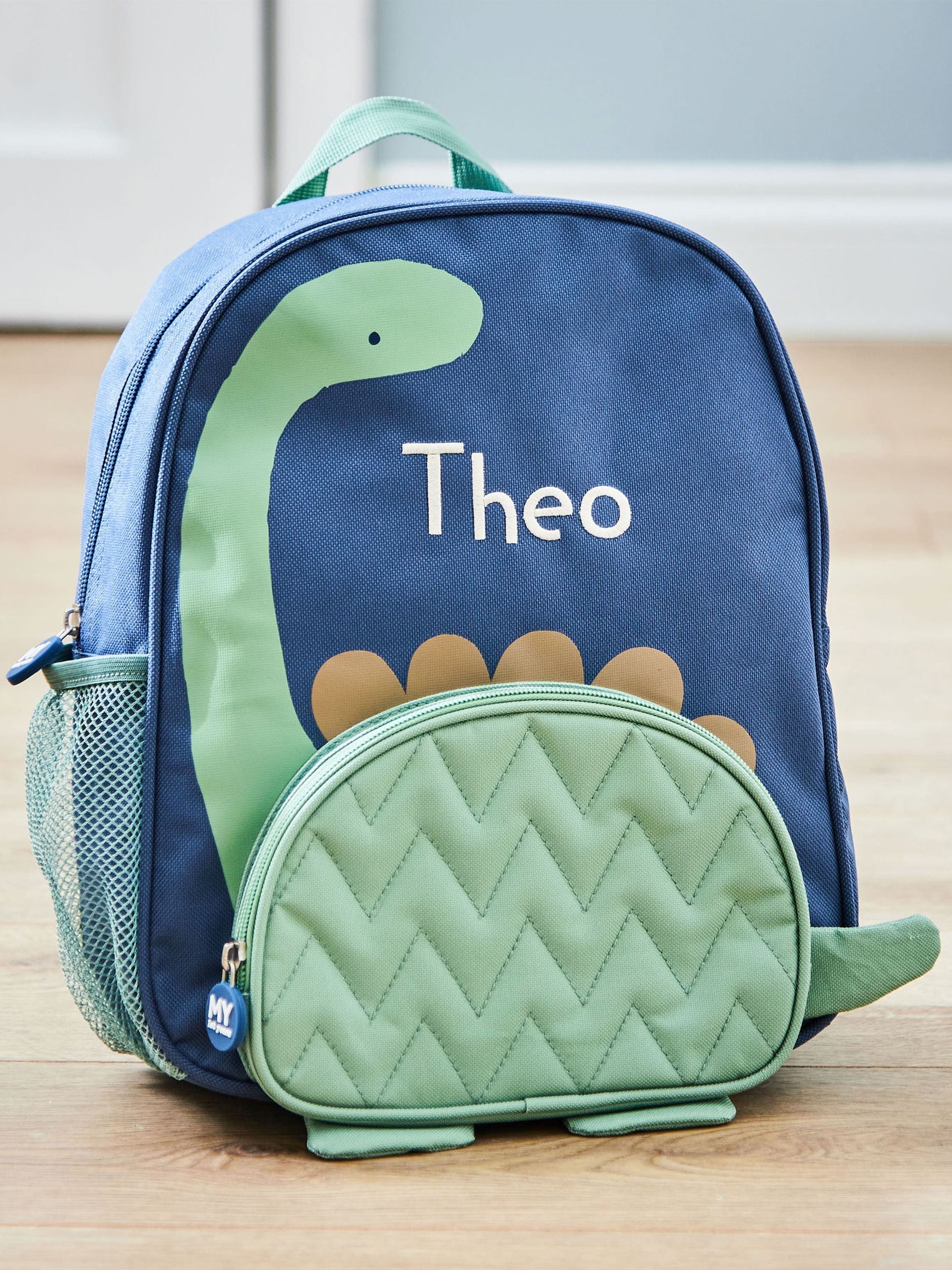 My 1st Years medium personalised dinosaur print backpack - British product