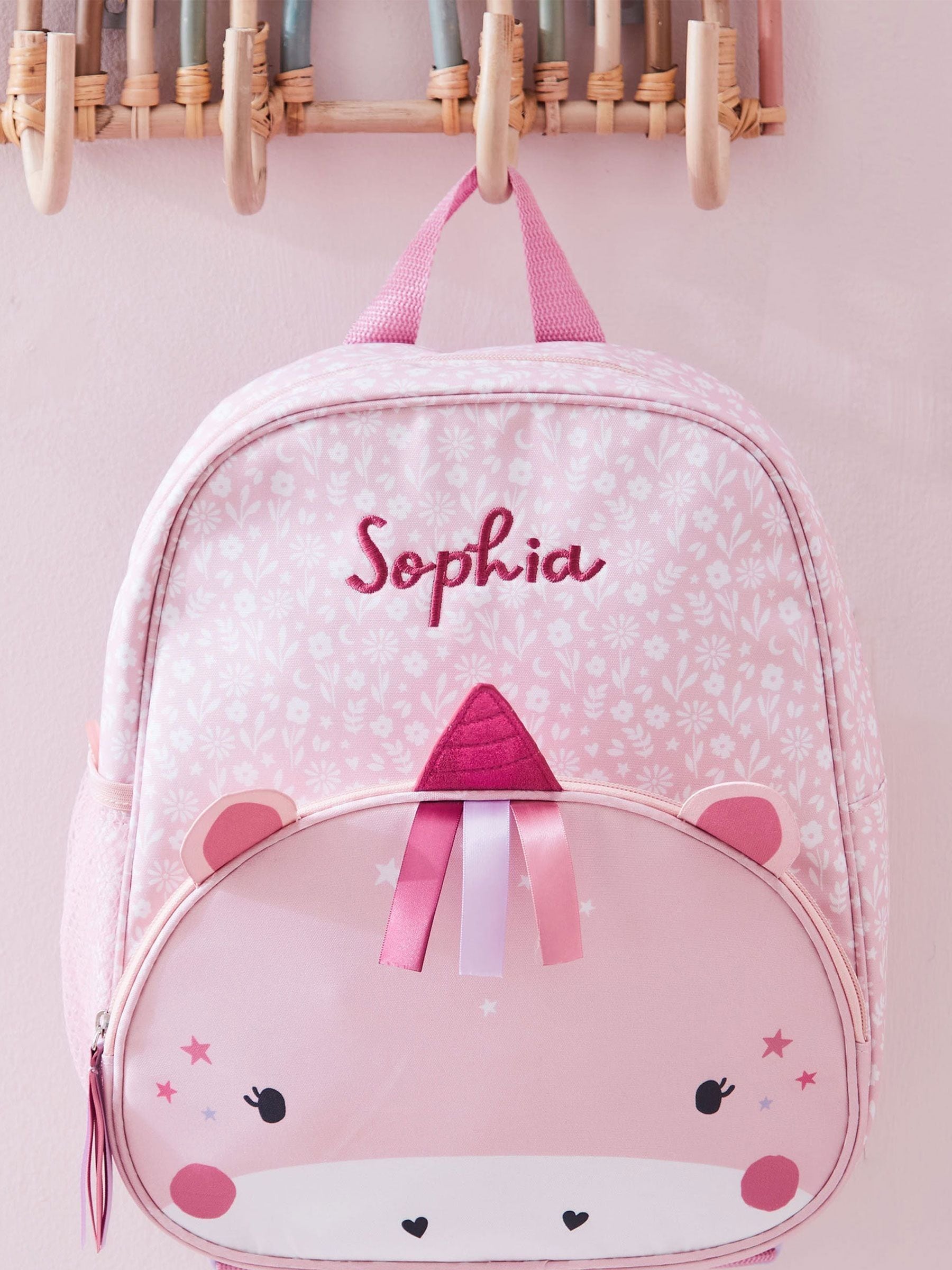 My 1st Years personalised unicorn face backpack medium, UK version
