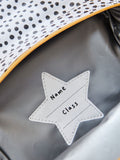 My 1st Years personalised black and white polka dot lunch bag (British brand)