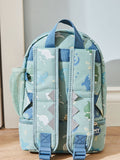 My 1st Years personalised green dinosaur print mini backpack, UK version