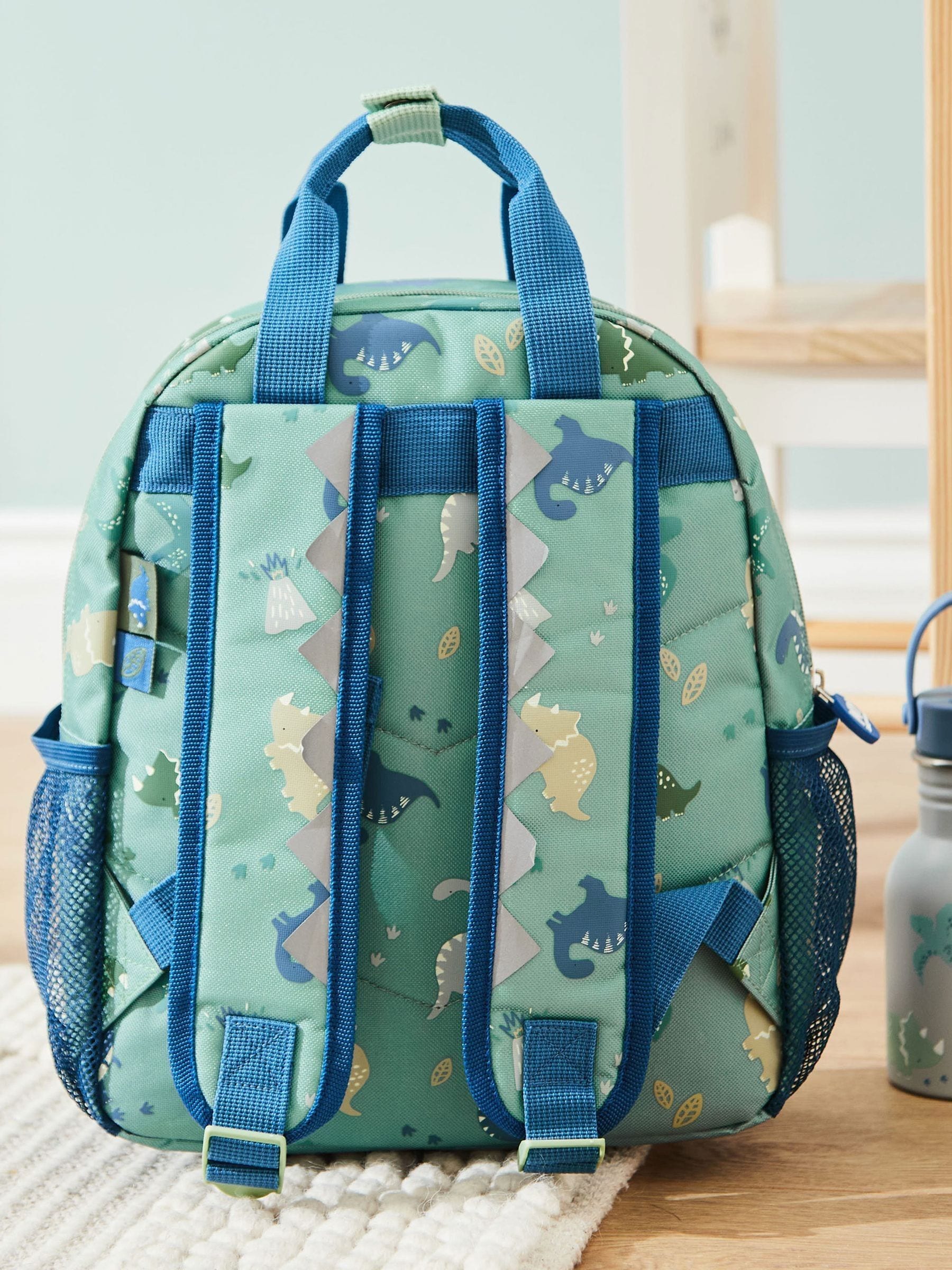 My 1st Years personalised dinosaur print medium backpack, UK version