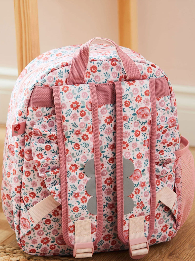 My 1st Years pink ditsy print medium grab handle backpack, UK version