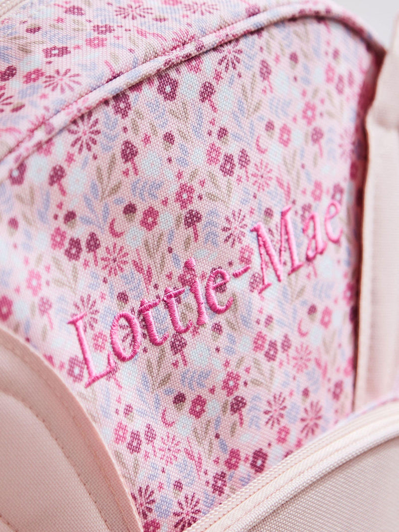 My 1st Years personalised pink bunny backpack medium, imported from the UK
